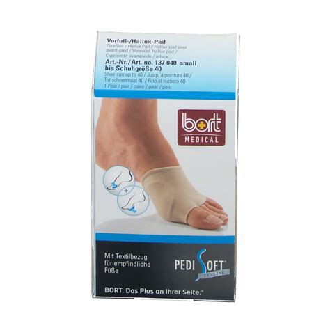 Bort Pedisoft Texline Vorfu Hallux Pad Gr S St Shop Apotheke