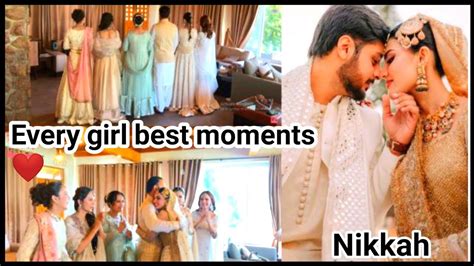 Iqra Faisal Nikkah Momentemotional Scenes ️ Sistrology Youtube