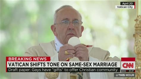 Vatican Shifts Tone On Same Sex Marriage CNN Video