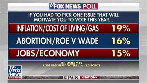 Fox News Inflation Top Issue For Voters Ahead Of Midterms Grabien