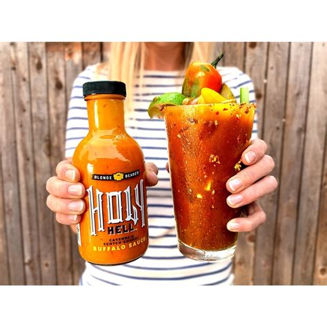 Blonde Beard Holy Hell Buffalo Sauce Oz Pitmaster Bbq Supply