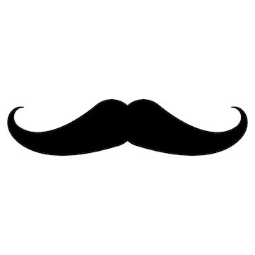 Bigode Feminino - Ícone de bigode para design gráfico e web | Vetor Premium