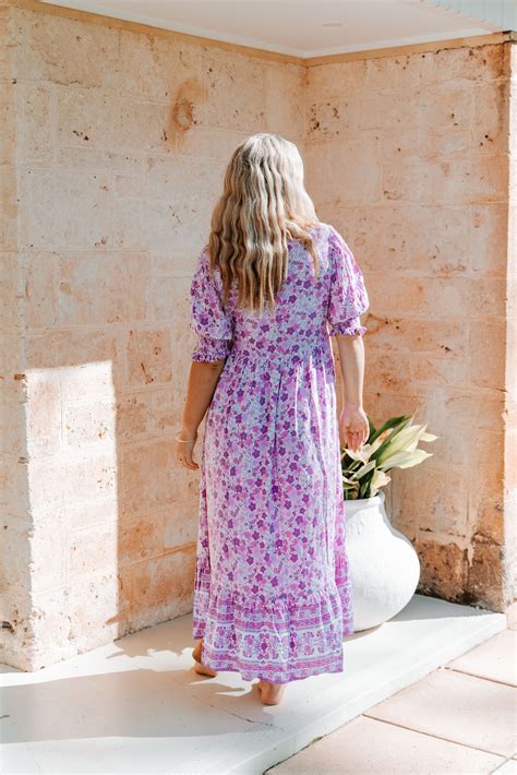 DRESS HS326P108 RAYA MAXI WILDBERRY Naked Gypsy