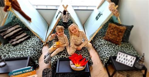 Tipi Slaapfeestje Safari Thema Tipi Tent Slaapfeestjes En Kinderfeestjes
