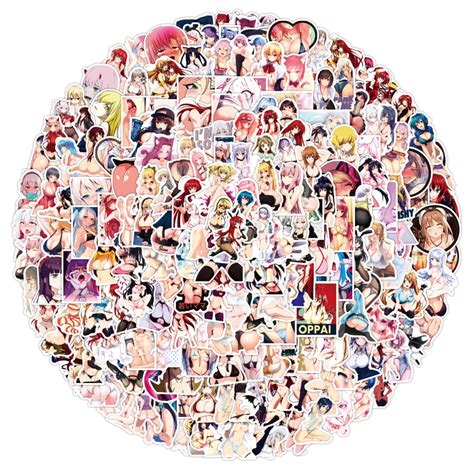 200 100 50PCS Anime Hentai Bunny Waifu Stickers For Laptop Motorcycle Skateboard Guitar Suitcase