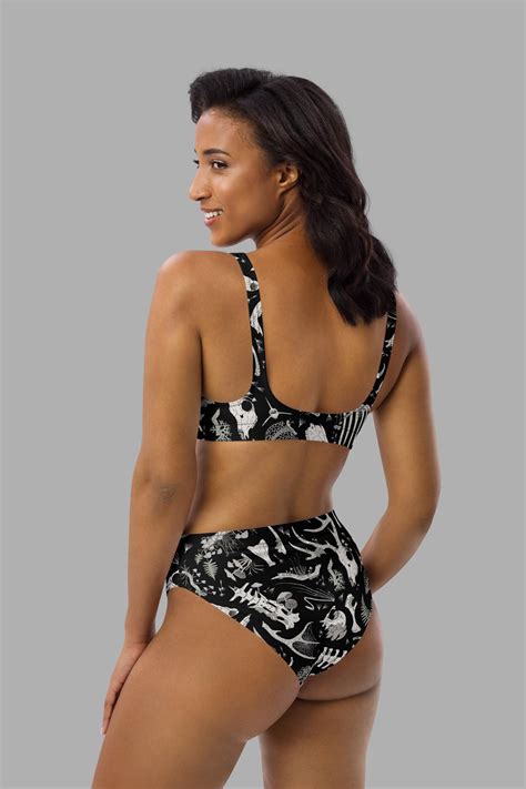 Fungalis Print Recycled Padded Bikini Top Cosmic Drifters