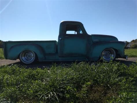 1955 Chevy 3100 Truck Early 55 Rat Rod Hot Rod Patina Slammed Lowered Classic Chevrolet