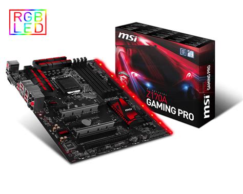 Specification Z170A GAMING PRO | MSI Deutschland