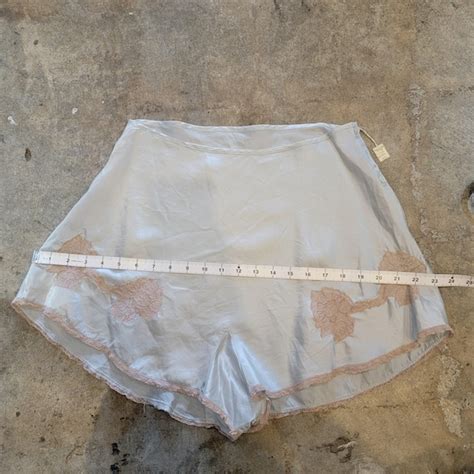 Vintage S Tap Pants Vintage Lingerie Pale Blu Gem