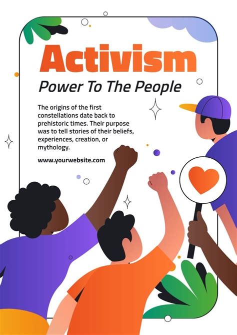 Personalize This Gradient Modern Activism Non Profit Poster Template
