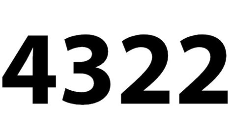 Zahl 4322