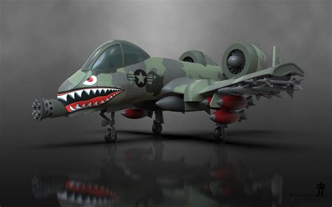 ArtStation - Cartoon A10 Warthog