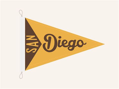 San Diego Flag - 12" x 18" – Pop's Golf Flags