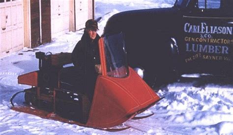 The Motor Tobboggan Arguably The First Snowmobile Ever Made