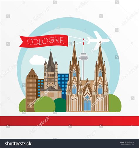 Cologne Detailed Silhouette Trendy Vector Royalty Free Stock Vector