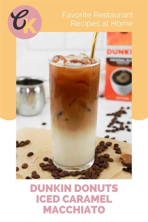 Dunkin Donuts Iced Caramel Macchiato Tasty Made Simple