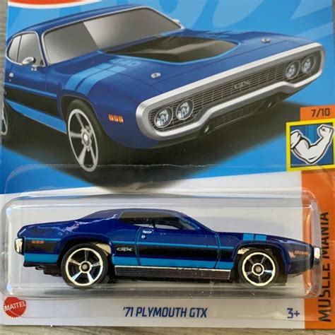 Toys Hotwheels Car 1971 Plymouth Gtx Hot Wheels Hw Muscle Mania 71 Collection New Poshmark