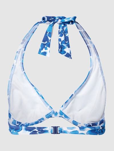Esprit Bikini Oberteil Mit Allover Muster Modell SABANG Marine Online Kaufen