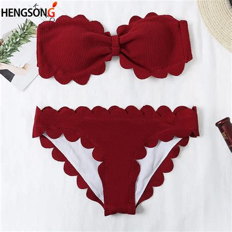 Beautiful Gifts Bikinis Women Sexy Push Up Padded Bra Beach Halter Bikini Set Swimsuit Swimwear