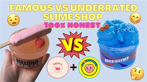 FAMOUS VS UNDERRATED SLIME SHOP REVIEW Peachybbies Rodem Slime