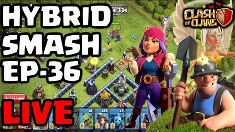 Hog Miner Hybrid Attacks Strategy Queen Charge Legend League Clash Of Clans Ep 36 Youtube