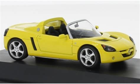 Diecast Model Cars Opel Speedster 143 I Schuco Yellow Uk