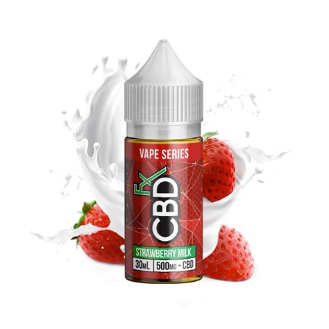 Strawberry Milk Cbd Vape Juice By Cbdfx Review Get Vapure The