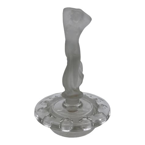 1930s Art Deco Frosted Glass Nude Flapper Flower Frog Girl Chairish