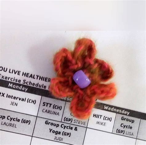 Colorful Refrigerator Magnets Crochet Flower Magnets Colorful Flower