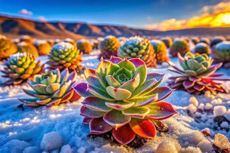 Plants Designed To Thrive In Extreme Climates Stock Illustration