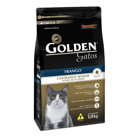 GOLDEN GATOS CASTRADOS SÊNIOR SABOR FRANGO Pippa Pet