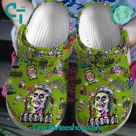 Beetlejuice It S Show Time Crocs Shoes Creativteeshop