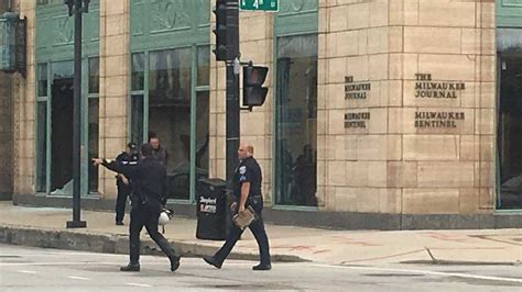 Photos Shooting At Journal Sentinel Building