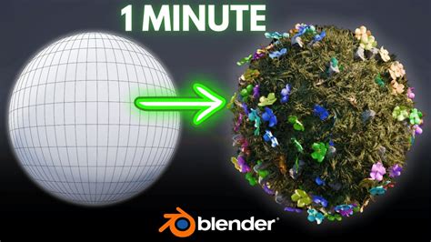 Scatter Objects In Blender In 40 Seconds Youtube