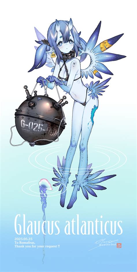 Zenmaibook Original Commission Highres Skeb Commission Girl Bikini Black Bikini Blue