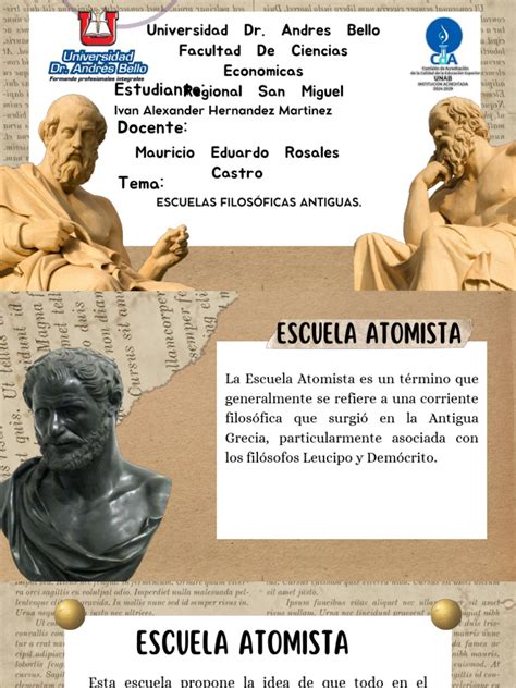 Escola Atomista - La Escuela Atomista y su Legado | PDF