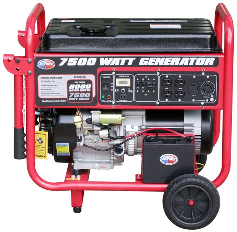 APGG7500 7500 Watt Portable Generator Electric Start JD En