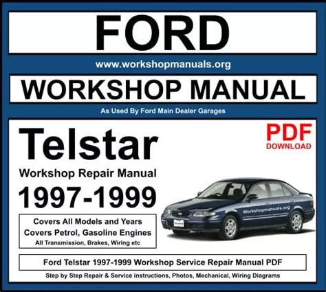 Ford Telstar 1997-1999 Workshop Repair Manual Download PDF