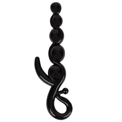 Erofoni CM Siyah Sıralı Anal ve Vajinal Zevk Topu Anal Plug Açıcı Gevşetici Fiyatları ve