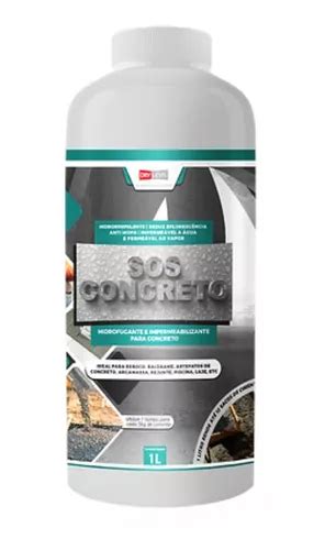 Impermeabilizante Sos Concreto Hidrofugante Litro Drylevis