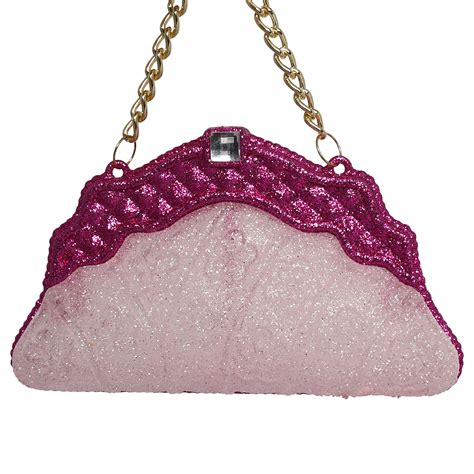 Pink Glitter Hangbag Pink Wilko