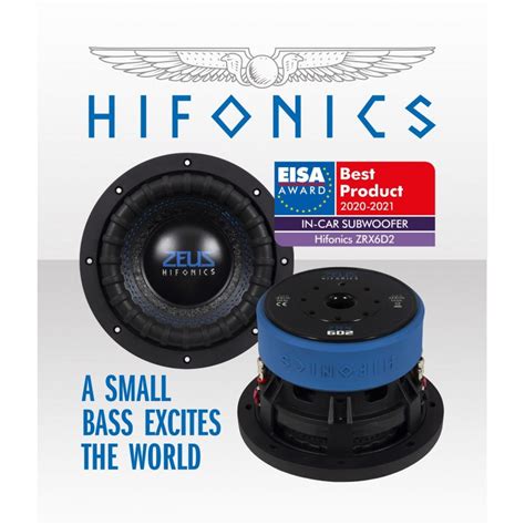 Hifonics Zeus ZRX 6D2 Subwoofer 6 5 16 5cm