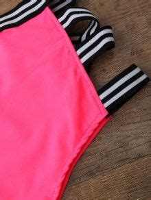 High Waisted Spaghetti Straps Bikini Set In ROSE ZAFUL 2025