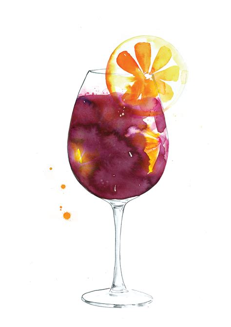 Spritz Fever Cocktail Illustrations — Sarah Hankinson Melbourne Art And