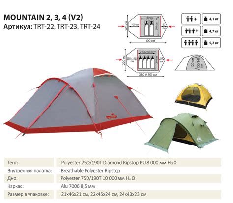 Tramp палатка Mountain 2 (V2)