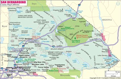 San Bernardino, California Map
