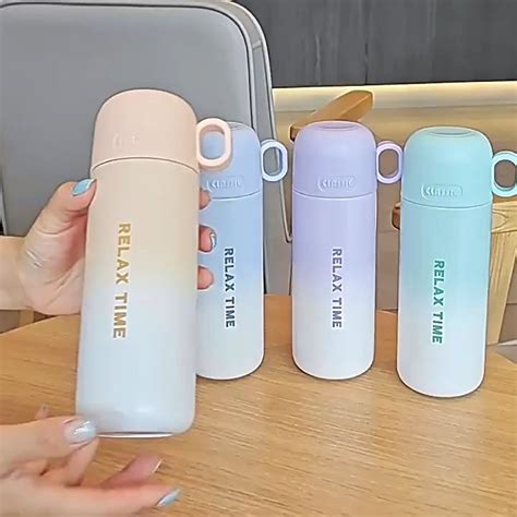 Tumbler Termos Mini Insulated Mug Vacuum Cup Hot Cool Ml Stainless Steel Termos