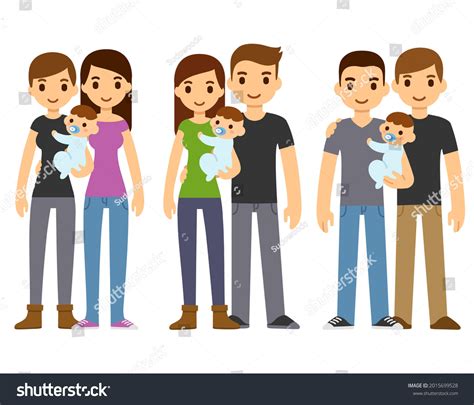 Same Sex Parents With Baby Stock Illustrations Images Vectors Shutterstock
