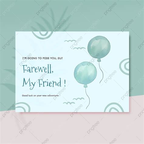 Good Luck And Fare Well Balloons