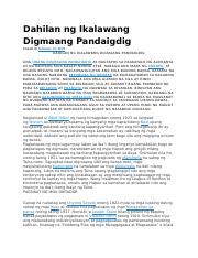 Dahilan Ng Ikalawang Digmaang Docx Dahilan Ng Ikalawang Digmaang